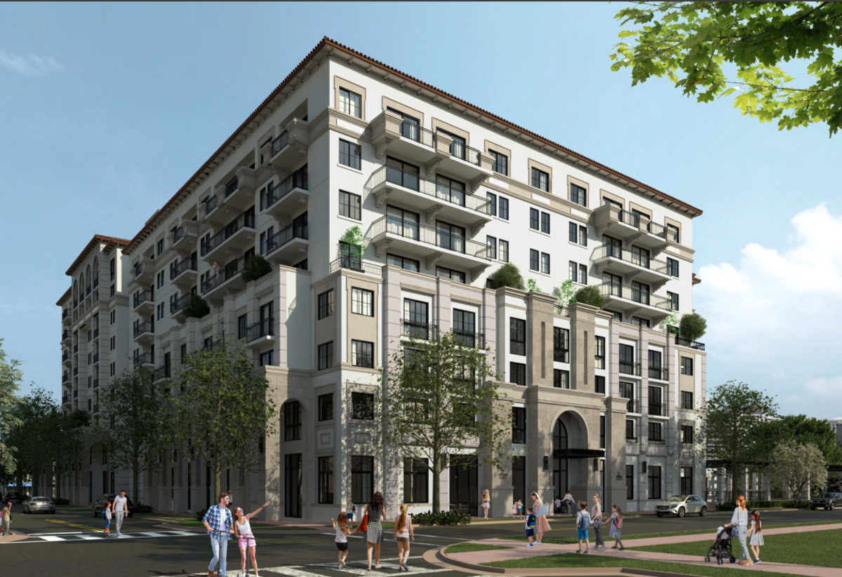 A rendering of Crystal Residences